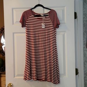 Zenna  Medred stripe dress.. New with tags.